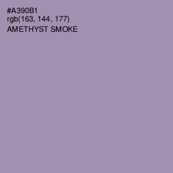 #A390B1 - Amethyst Smoke Color Image