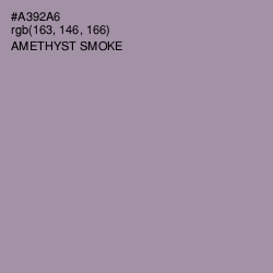 #A392A6 - Amethyst Smoke Color Image
