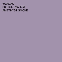#A392AC - Amethyst Smoke Color Image