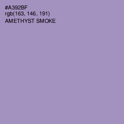 #A392BF - Amethyst Smoke Color Image