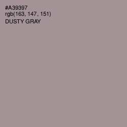 #A39397 - Dusty Gray Color Image