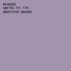 #A393AE - Amethyst Smoke Color Image