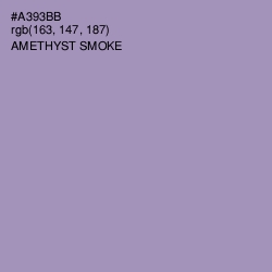 #A393BB - Amethyst Smoke Color Image