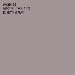 #A39498 - Dusty Gray Color Image