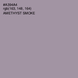 #A394A4 - Amethyst Smoke Color Image