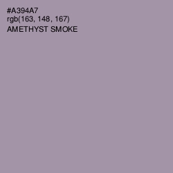 #A394A7 - Amethyst Smoke Color Image