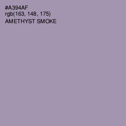 #A394AF - Amethyst Smoke Color Image