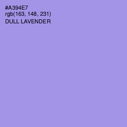#A394E7 - Dull Lavender Color Image