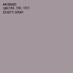 #A3969D - Dusty Gray Color Image