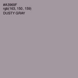 #A3969F - Dusty Gray Color Image