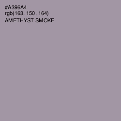 #A396A4 - Amethyst Smoke Color Image