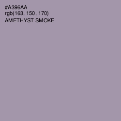 #A396AA - Amethyst Smoke Color Image