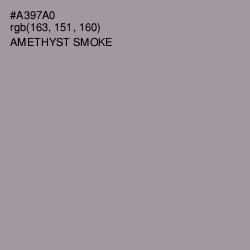#A397A0 - Amethyst Smoke Color Image