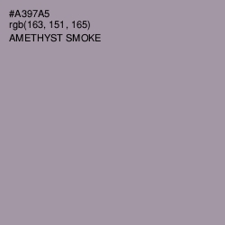 #A397A5 - Amethyst Smoke Color Image