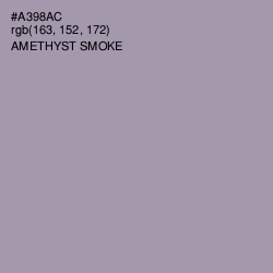 #A398AC - Amethyst Smoke Color Image