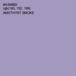 #A398BD - Amethyst Smoke Color Image