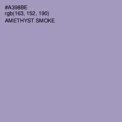 #A398BE - Amethyst Smoke Color Image