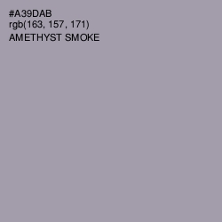 #A39DAB - Amethyst Smoke Color Image