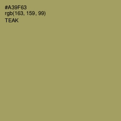 #A39F63 - Teak Color Image