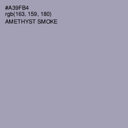 #A39FB4 - Amethyst Smoke Color Image