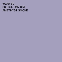 #A39FBD - Amethyst Smoke Color Image