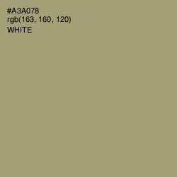#A3A078 - Green Smoke Color Image
