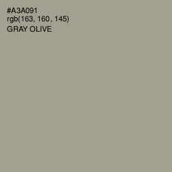 #A3A091 - Gray Olive Color Image