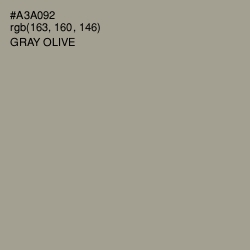 #A3A092 - Gray Olive Color Image