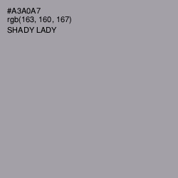 #A3A0A7 - Shady Lady Color Image