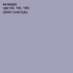 #A3A0B9 - Gray Chateau Color Image