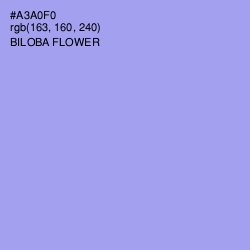 #A3A0F0 - Biloba Flower Color Image