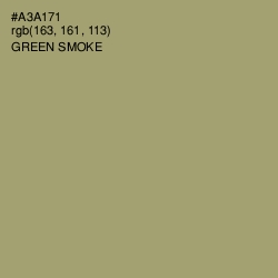 #A3A171 - Green Smoke Color Image