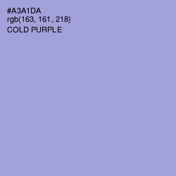 #A3A1DA - Cold Purple Color Image