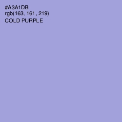 #A3A1DB - Cold Purple Color Image
