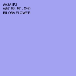 #A3A1F2 - Biloba Flower Color Image