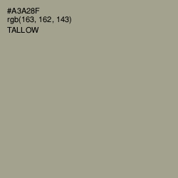 #A3A28F - Tallow Color Image