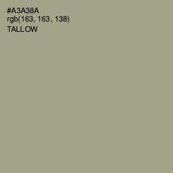 #A3A38A - Tallow Color Image