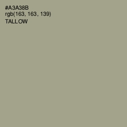 #A3A38B - Tallow Color Image