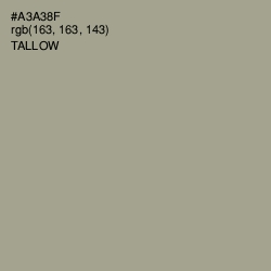 #A3A38F - Tallow Color Image