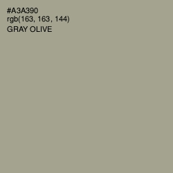 #A3A390 - Gray Olive Color Image