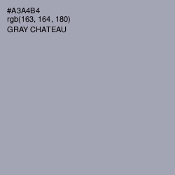 #A3A4B4 - Gray Chateau Color Image