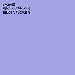 #A3A4E1 - Biloba Flower Color Image