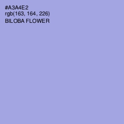 #A3A4E2 - Biloba Flower Color Image