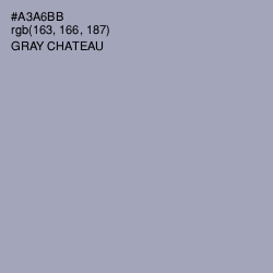 #A3A6BB - Gray Chateau Color Image