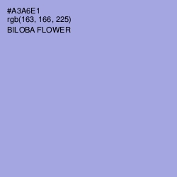 #A3A6E1 - Biloba Flower Color Image