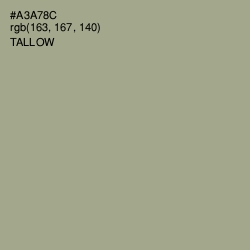 #A3A78C - Tallow Color Image