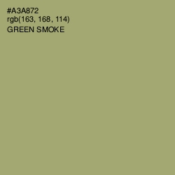 #A3A872 - Green Smoke Color Image