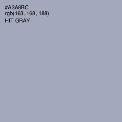 #A3A8BC - Hit Gray Color Image