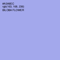 #A3A8EC - Biloba Flower Color Image
