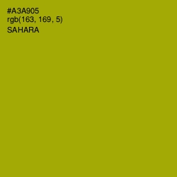 #A3A905 - Sahara Color Image